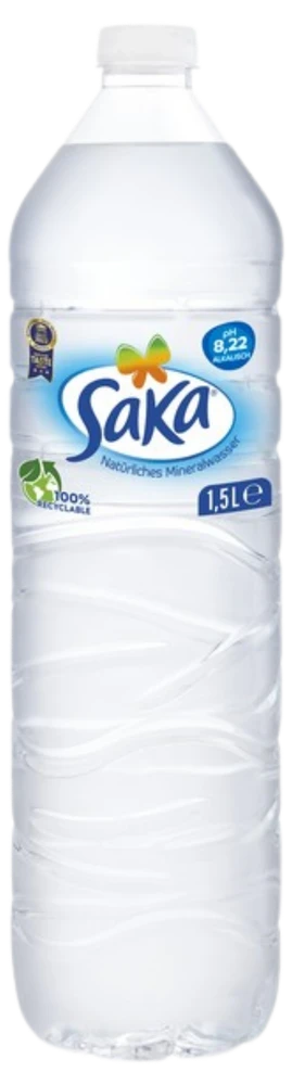 Saka Doğal Mineralli Su 1,5-Liter-Flasche