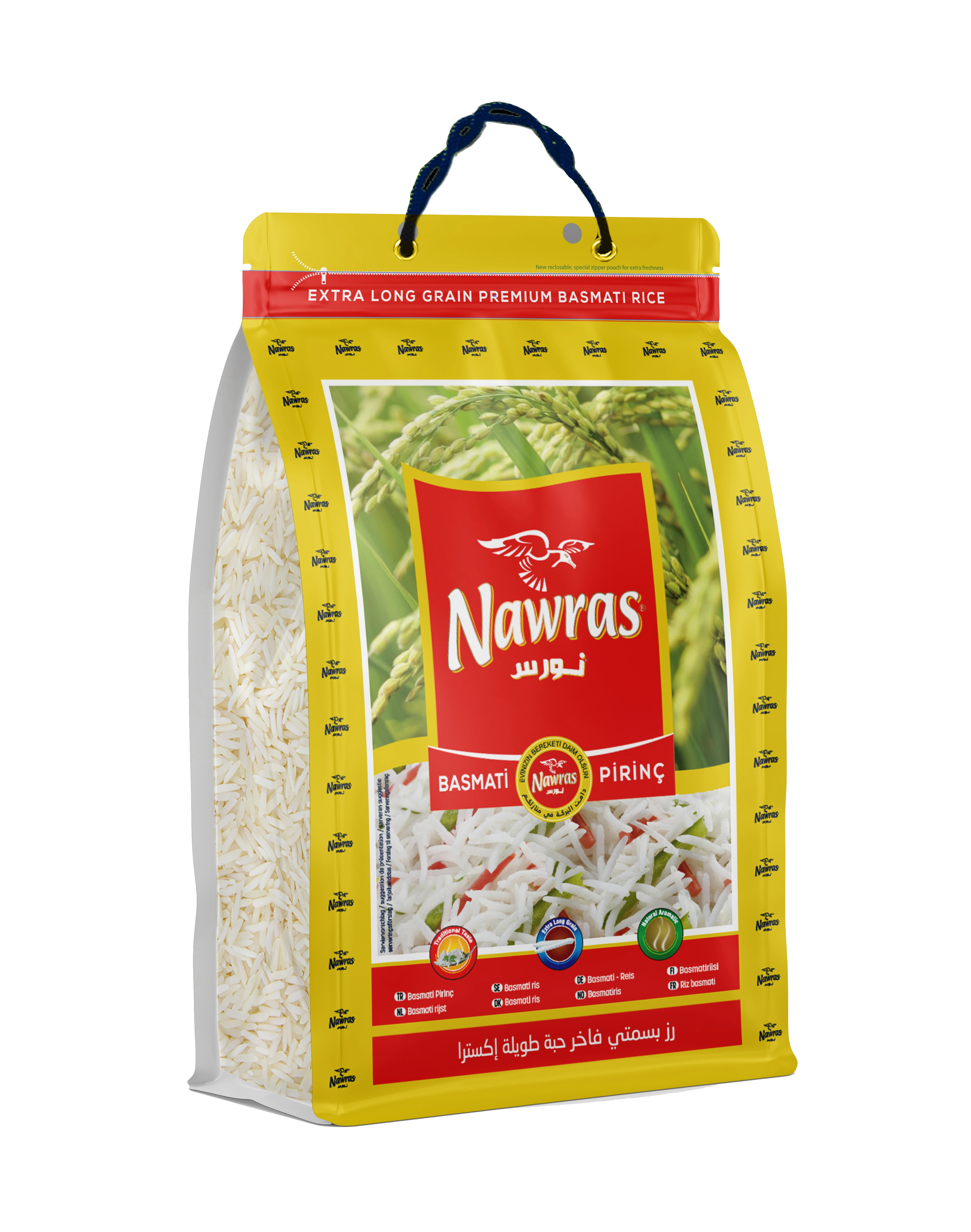 Nawras Basmati Pirinç, extra langkörniger Basmatireis