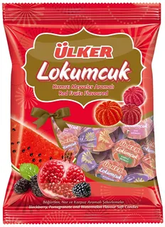 Ülker Lokumcuk Lokum-Fruchtgummi rote Früchte