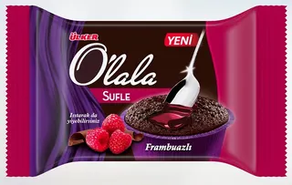 Olala Soufflé-Kuchen Himbeere-Schokolade