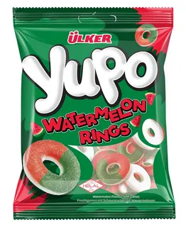 Yupo Fruchtgummi-Ringe Wassermelone