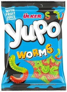 Yupo Fruchtgummi Würmer