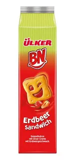 BN Chocosandwich Smiley-Kekse Erdbeere