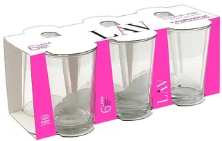 Lav Wassergläser, 6er-Set