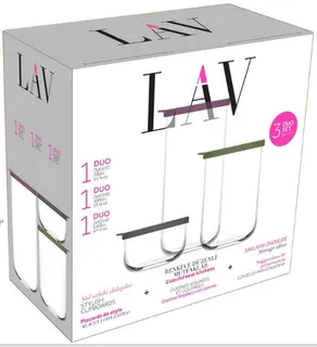 Lav Frischhaltedosen „Duo“, 3er-Set