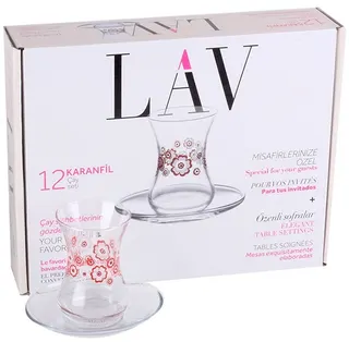 Lav Teegläser „Karanfil“, 12er-Set