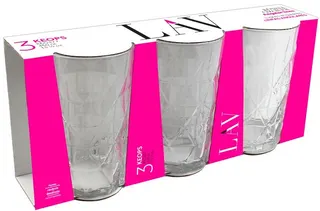 Lav Longdrinkgläser „Keops“, 3er-Set