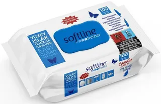 Softline Feuchte Reinigungstücher mit Chlor Bergbrise