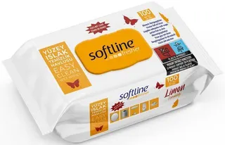 Softline Feuchte Reinigungstücher Zitrone