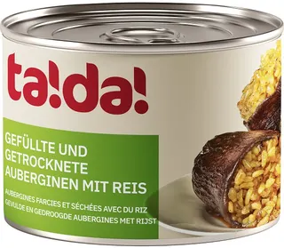 Tada gefüllte getrocknete Auberginen